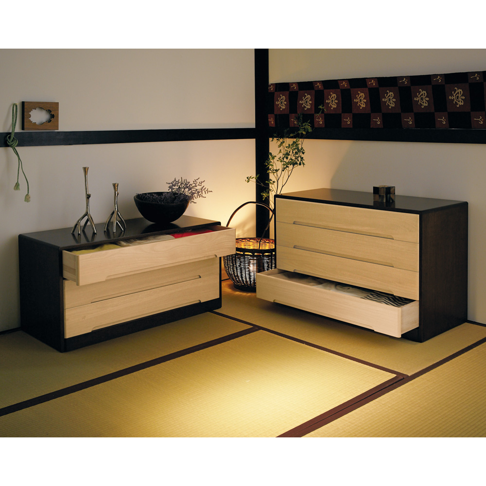 dinos（ディノス） 【日本製】総桐モダンクローゼットチェスト 3段 高