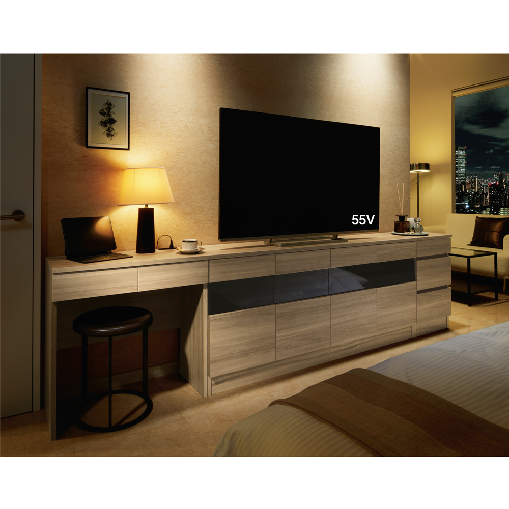 新品 ディノス ホテルライク テレビ台 キャビネット 収納 コンパクト 完成品 省スペースホテルライク ハイタイプテレビ台シリーズ キャビネット 幅 キャビネット・サイドボード