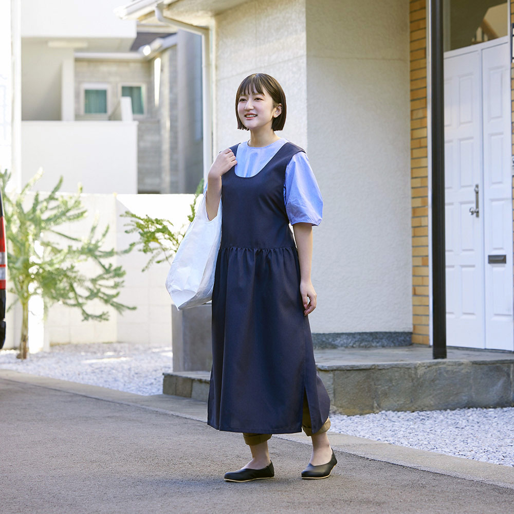 生活雑貨 瀧本真奈美さんとつくった2WAYワンピースエプロン エプロン