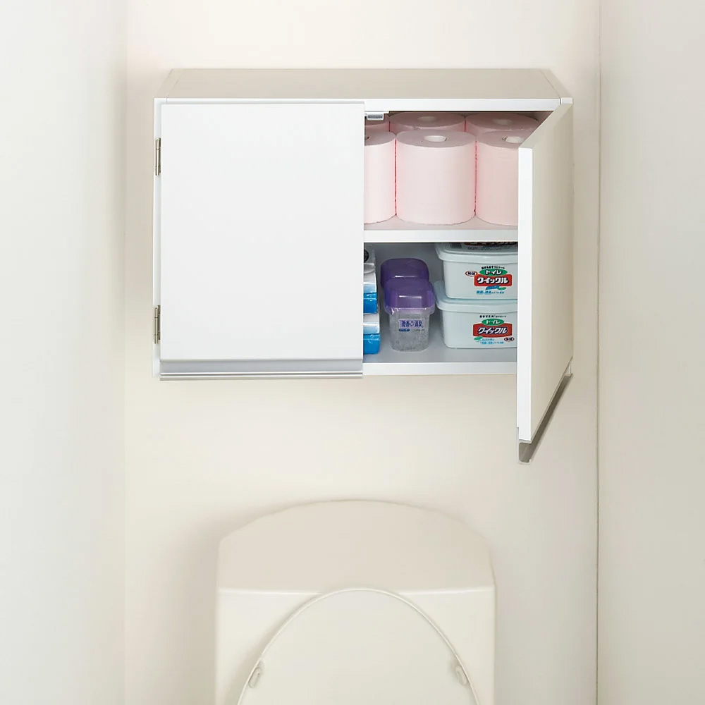 dinos（ディノス） 吊戸棚 収納 扉 サニタリー収納 トイレ収納 日本製
