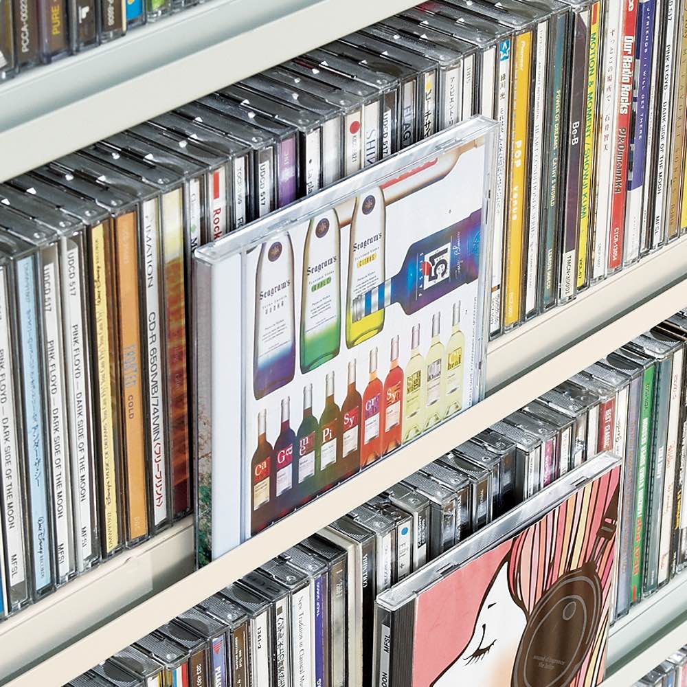 dinos（ディノス） CD DVDラック たっぷり収納！スチールラック