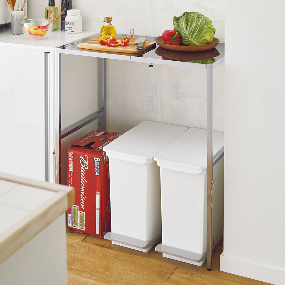 キッチン収納 キッチン隙間収納 伸縮 薄型 シンク スチール 食器棚 
