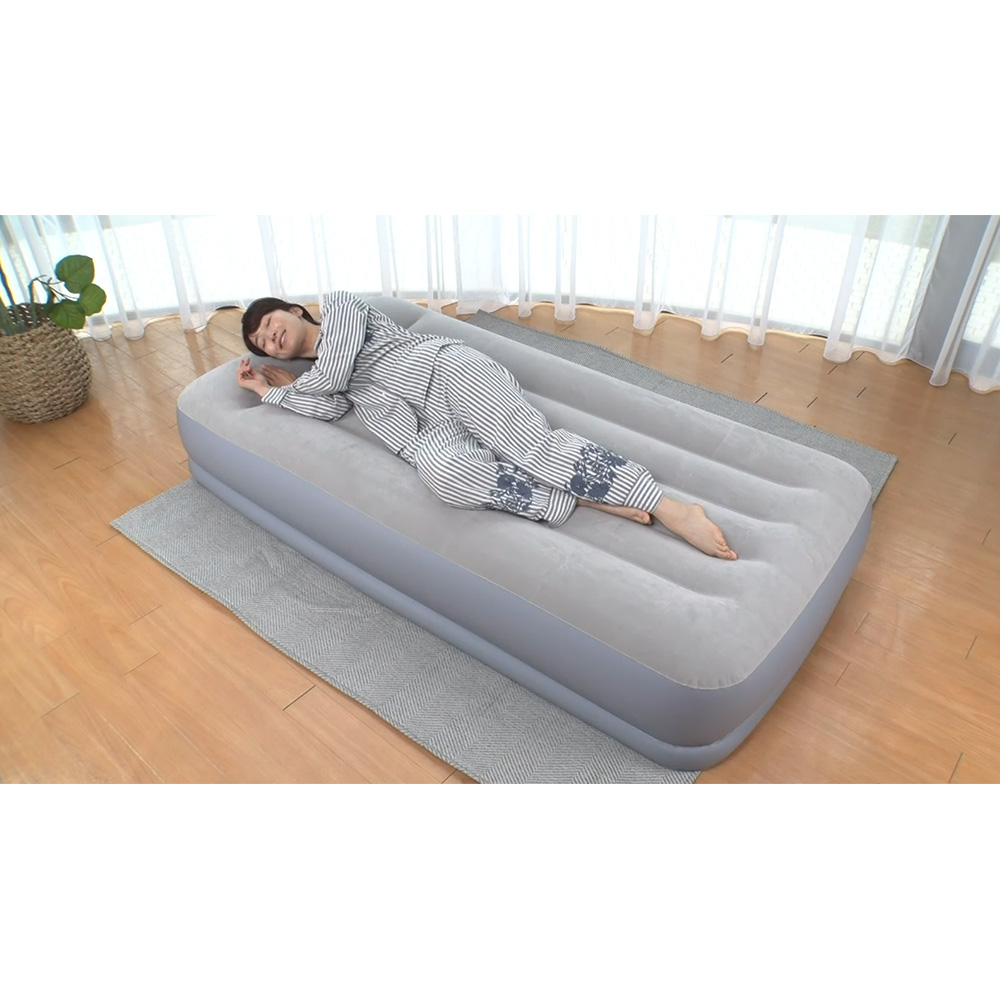 INTEC エアーベッド シングル 電動ポンプ付き『6500セット限定：収納袋