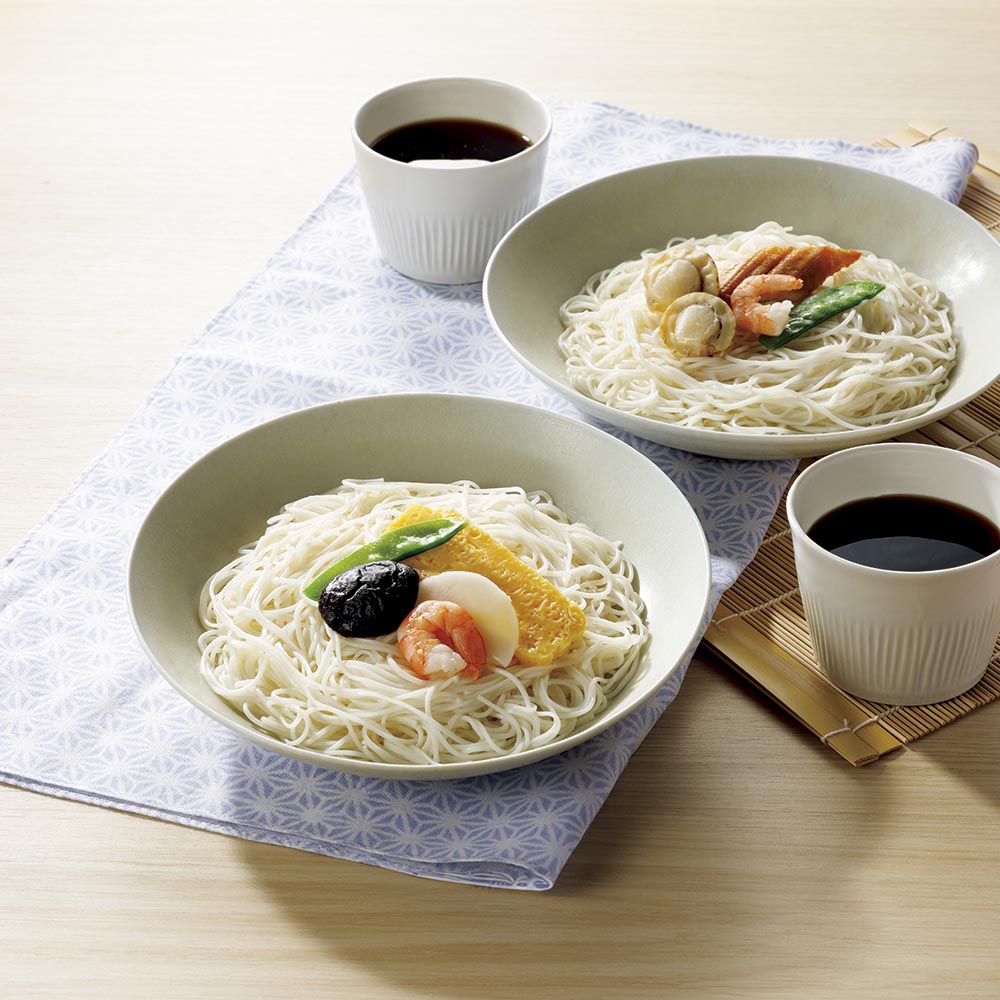 dinos（ディノス） レンジで簡単！揖保乃糸 五目&海鮮そうめんセット
