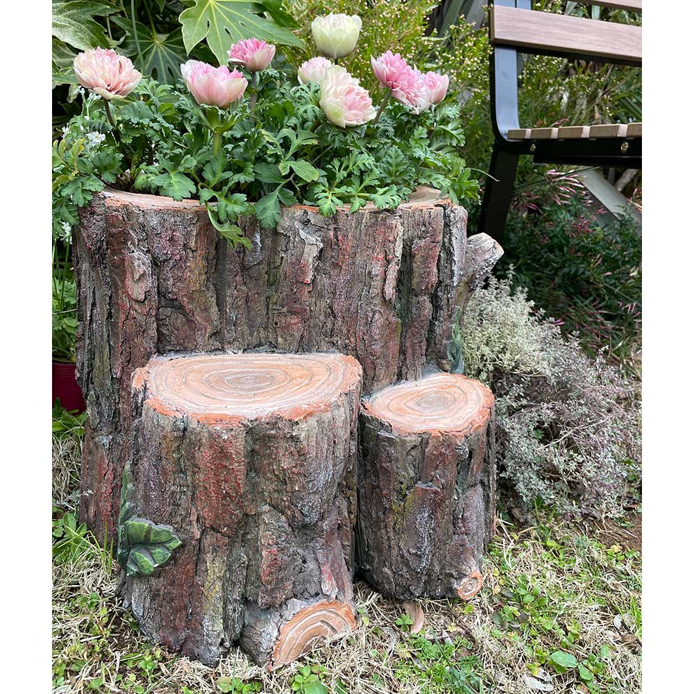 木の切り株型プランター（SOLSO プラント I 植木鉢 I ウィンドソープランター Planter Windsor ） 鉢・プランター