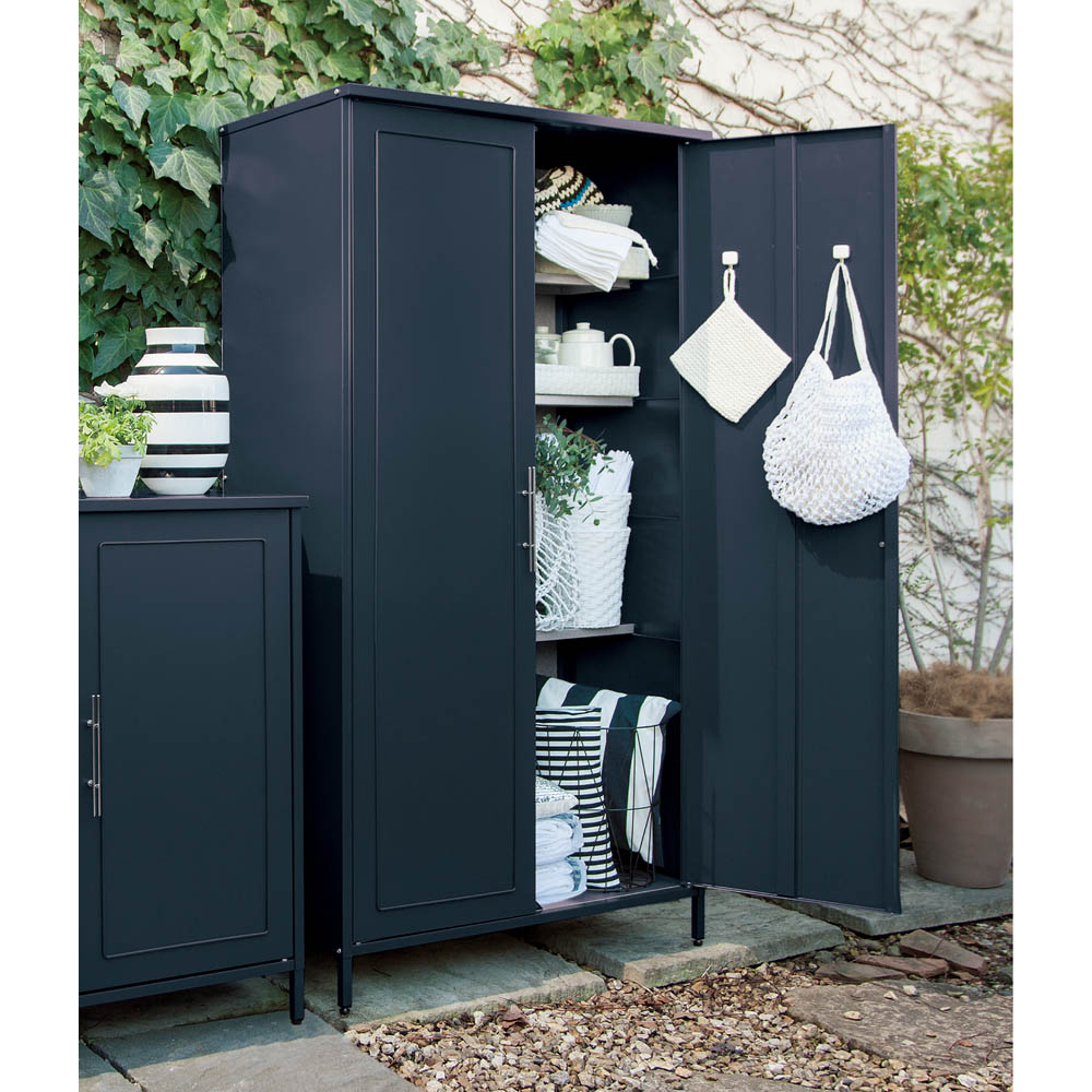 庫 物置 欧風収納庫〈ダークグレー〉 高さ168cm G71209 : 1290301792  