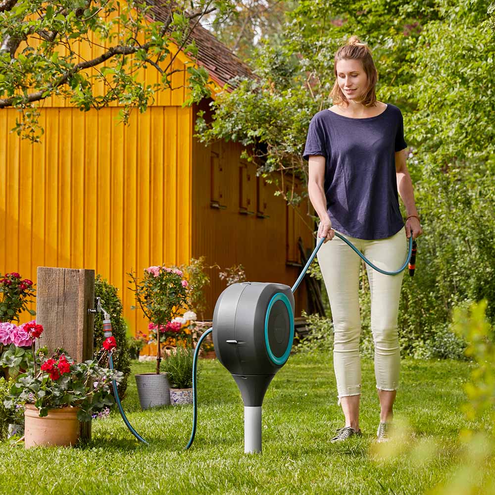 dinos（ディノス） ドイツ GARDENA スパイク式ホースボックス ホース長