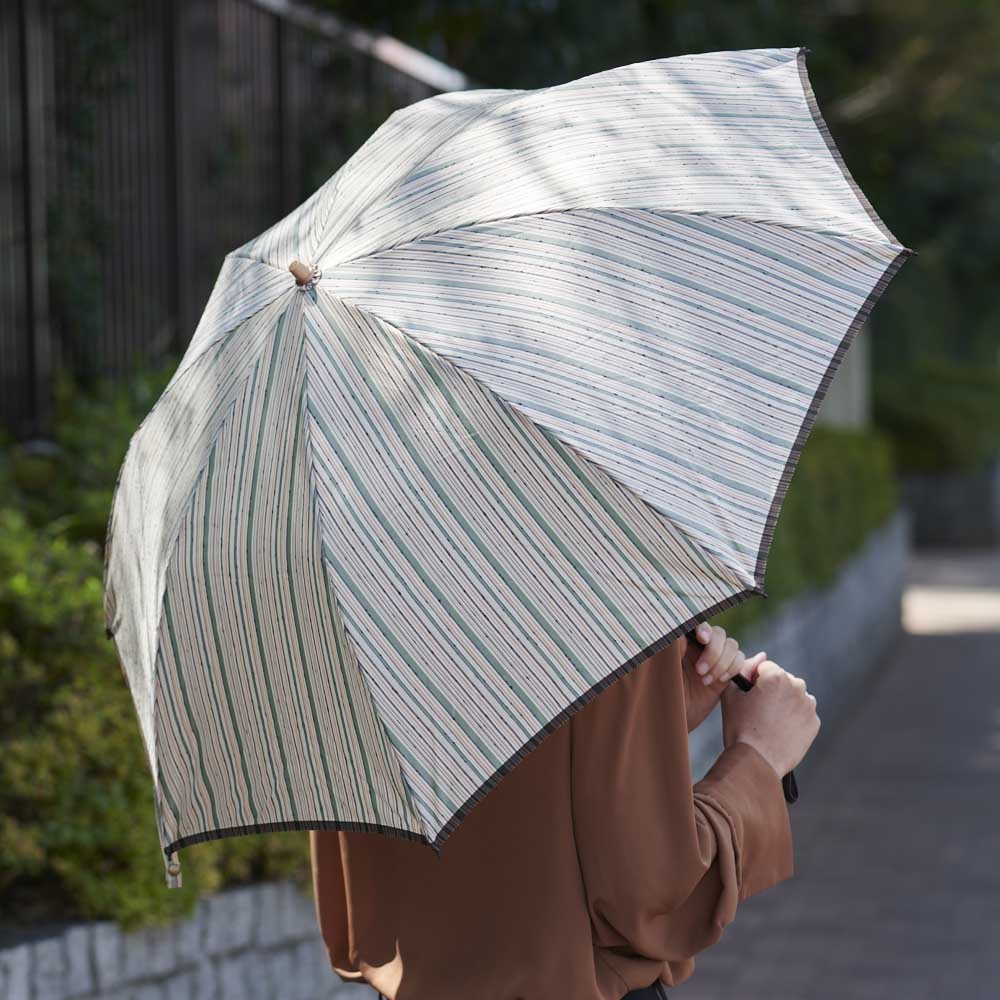 最終決算最終決算小宮商店 甲州織 しまつむぎ 日傘・晴雨兼用