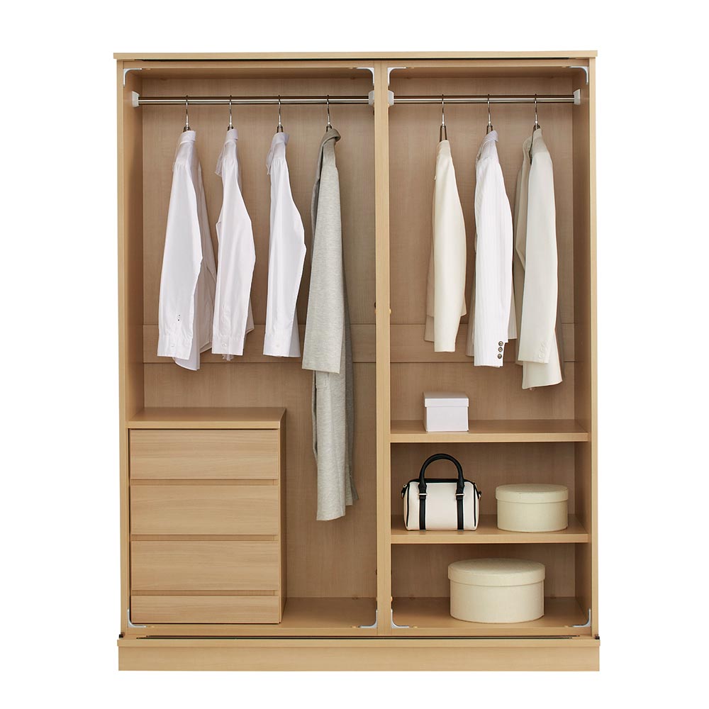 正規品新作 家具 幅160.5cm H08905 ディノス PayPayモール店 - 通販 - PayPayモール 収納 衣類収納 ワードローブ クローゼット Milath/ミラス スライドワードローブ ミラー扉タイプ 即納お得