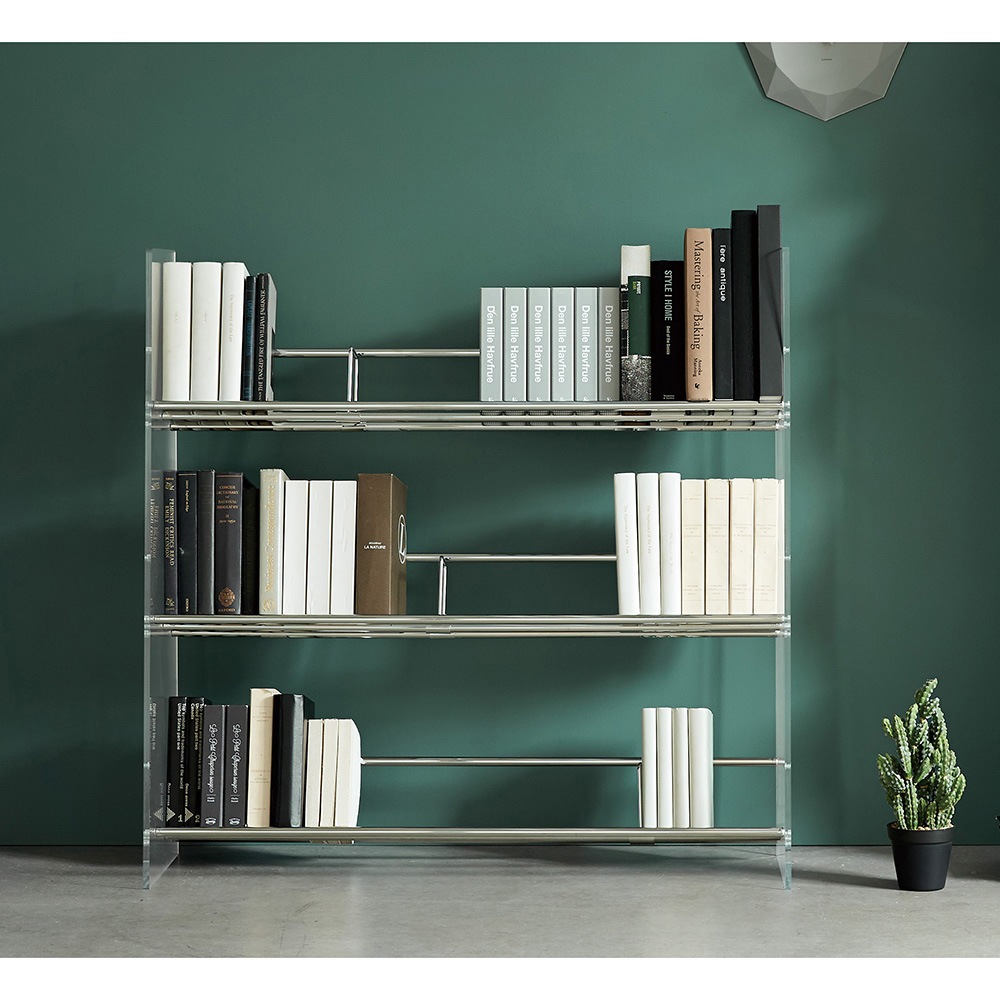 送料無料【ルミエル クリアブックシェルフ】本棚　 幅102cm h81521c1.jpg