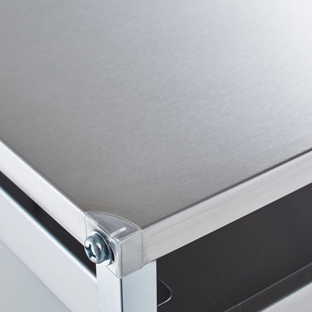 dinos（ディノス） ステンレス作業台ワゴン 引き出し1杯タイプ 幅73.5