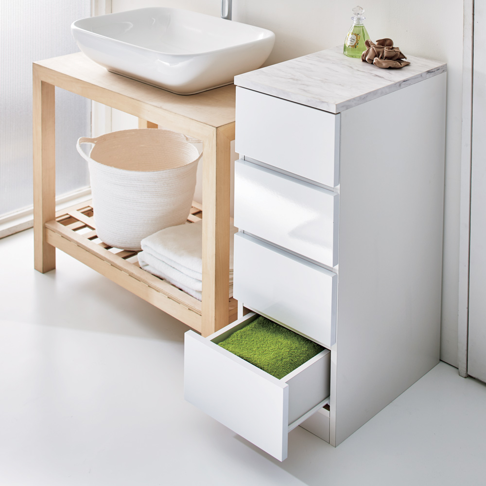 dinos（ディノス） Marblenome/マーブルノーム サニタリーチェスト 幅