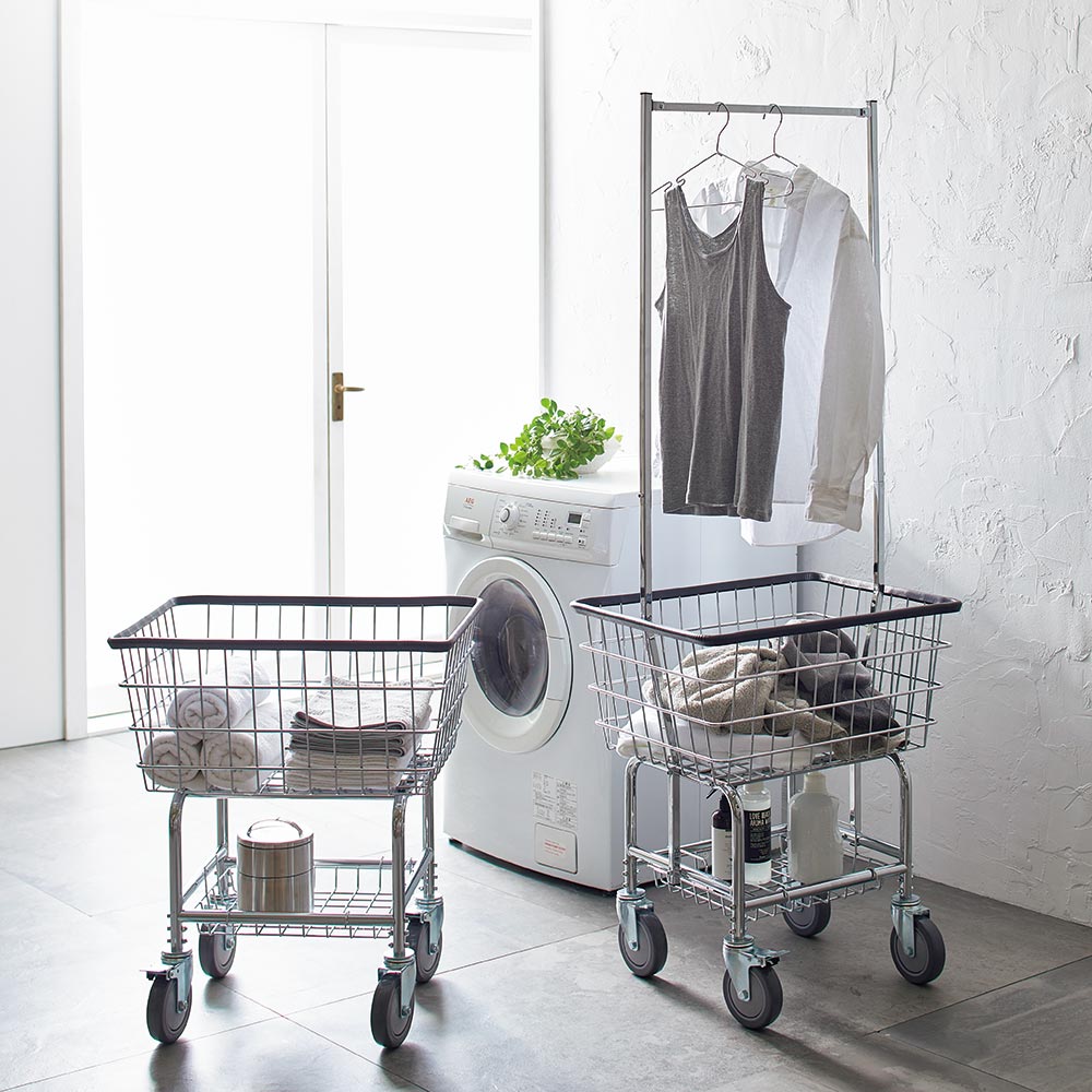 DULTON（ダルトン） ランドリーカート クロームメッキ ハンガーラック