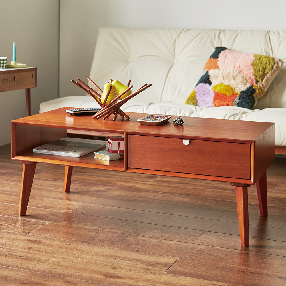 dinos（ディノス） 北欧ヴィンテージ風Vカットデザイン リビング