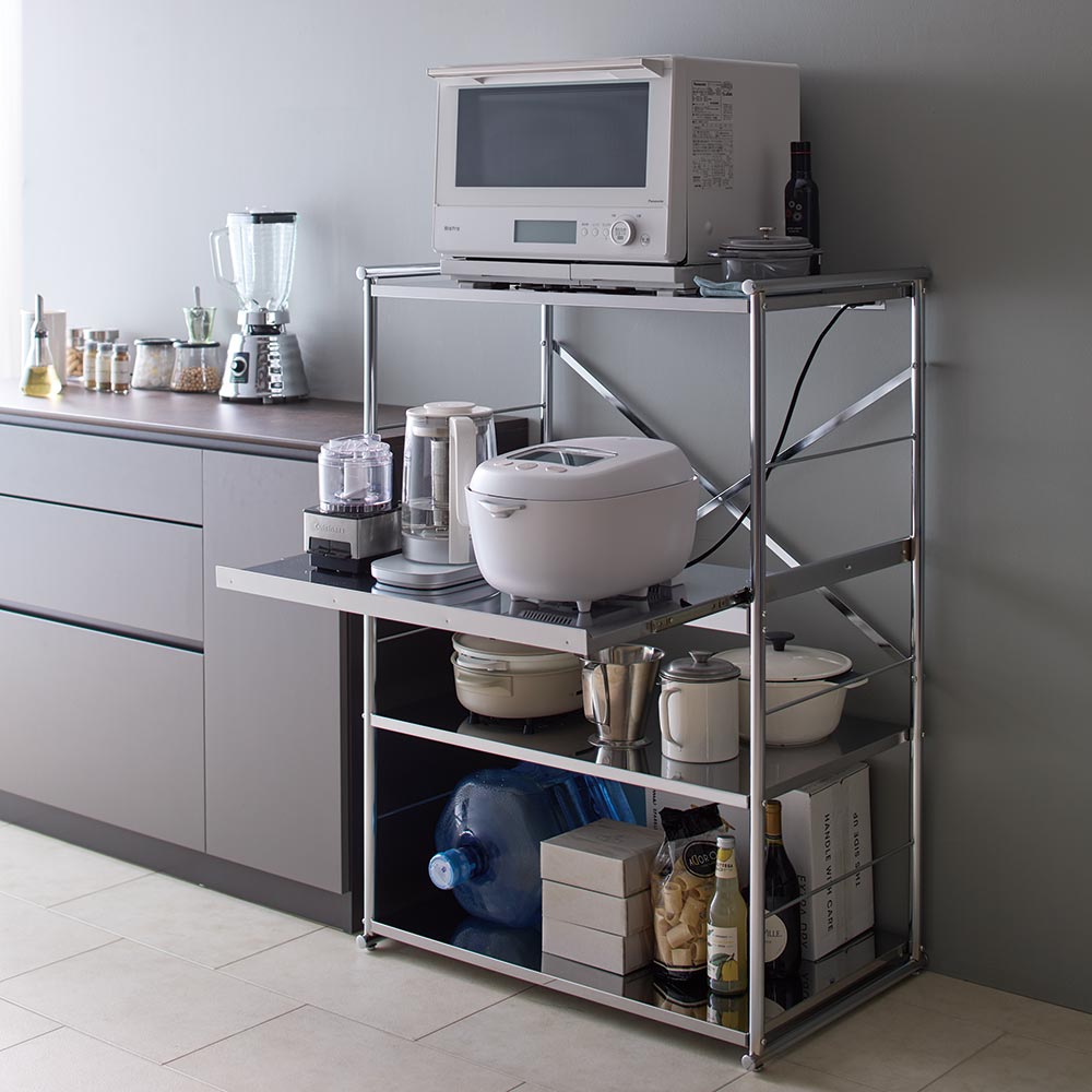 dinos（ディノス） ≪幅60cm≫ ステンレス大型レンジラック ミドル