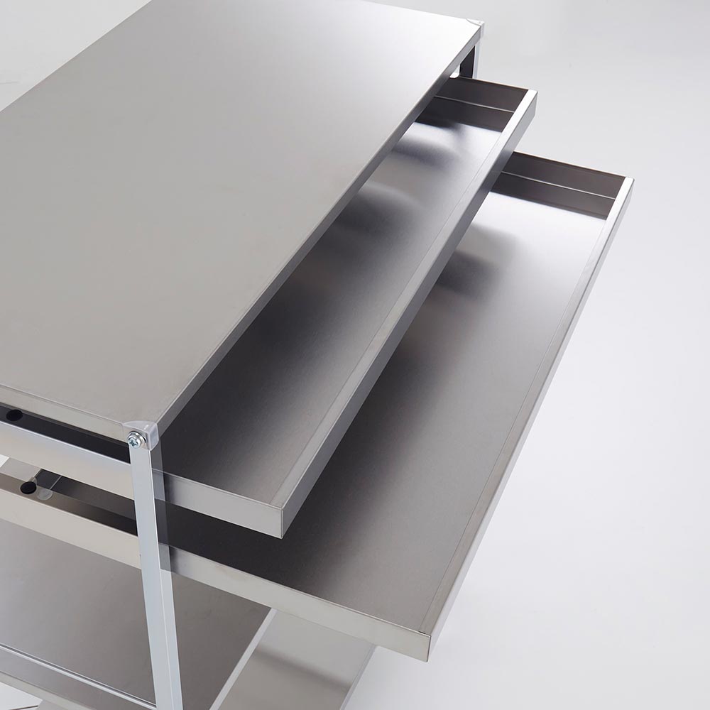 ステンレス　ワゴン　作業台　ディノス　収納カート ステンレス作業台ワゴン 引き出し1杯タイプ 幅73.5cm 通販 - ディノス