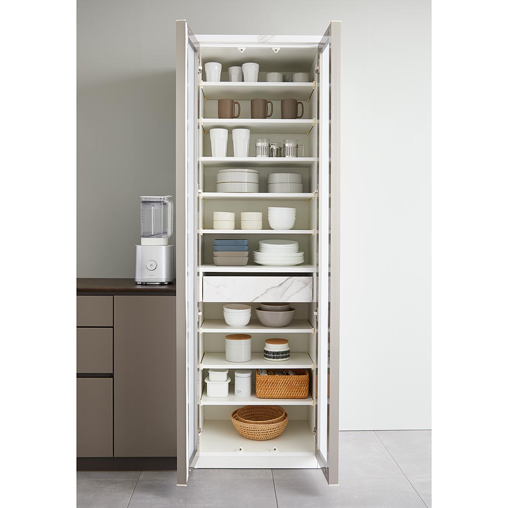 dinos（ディノス） Nocas/ノクアス ガラス扉のモダンなボード 食器棚