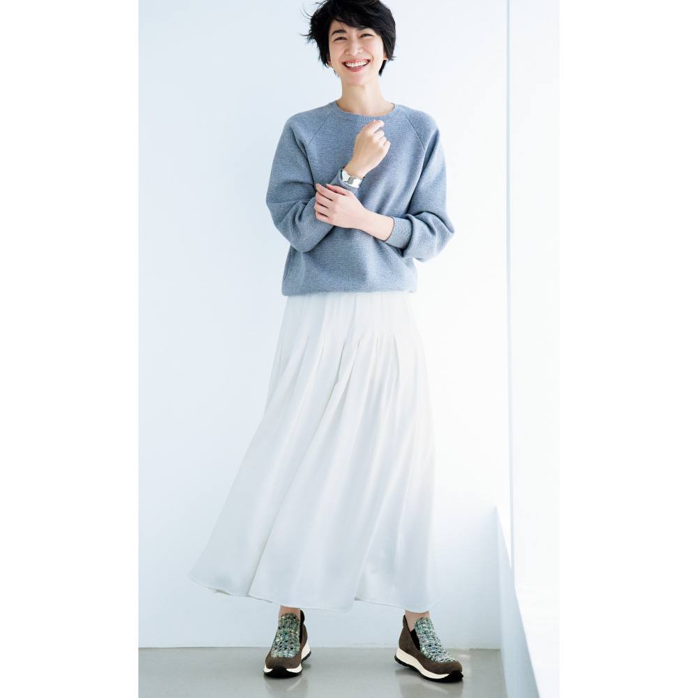 ミスキョウコ 4E やぎ革ゴアスリッポン スニーカー コンフォートシューズ コンフォートパンプス シューズ M73803 dinos（ディノス） ミスキョウコ 4E やぎ革ゴアスリッポン スニーカー