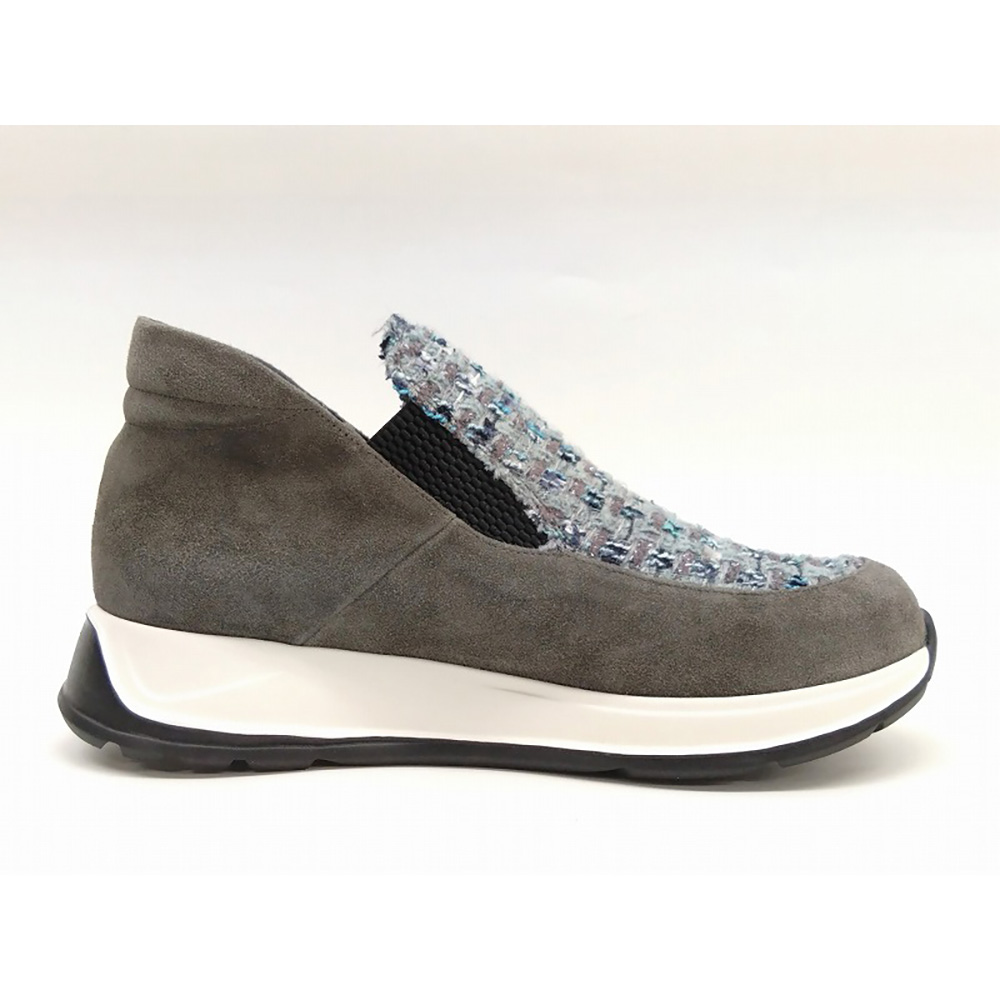 dinos（ディノス） ミスキョウコ 4E やぎ革ゴアスリッポン スニーカー