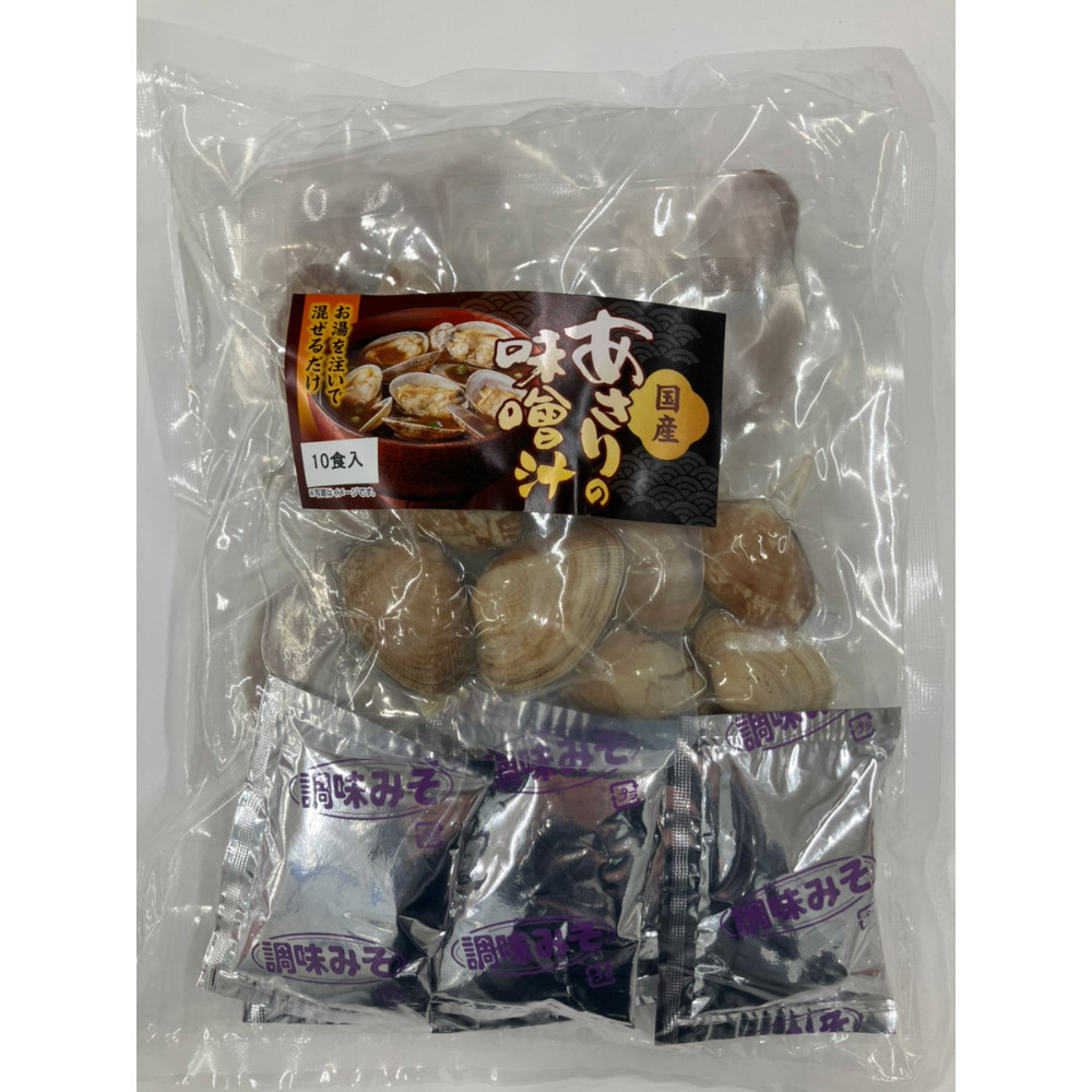 dinos（ディノス） インスタント 常温保存 簡単 国産あさりの味噌汁 10