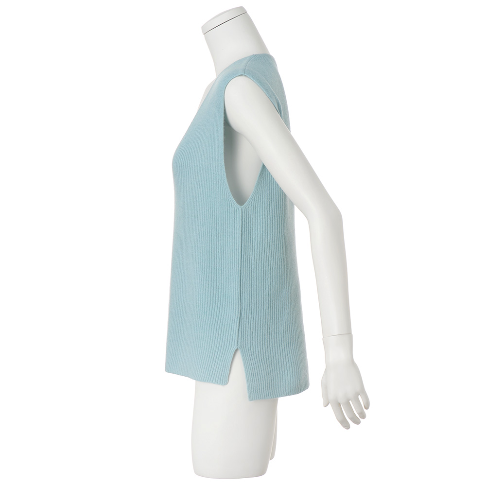 dinos（ディノス） カシミヤ両畦 ニットベスト ファッション ニット