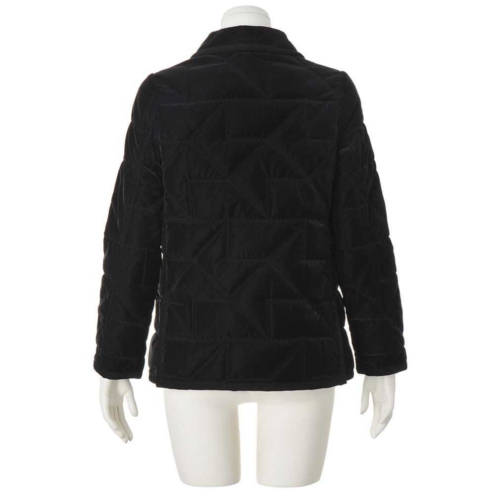 イタリア素材 幾何学柄キルティングジャケット ファッション ジャケット PC5924 dinos（ディノス） イタリア素材 幾何学柄キルティングジャケット