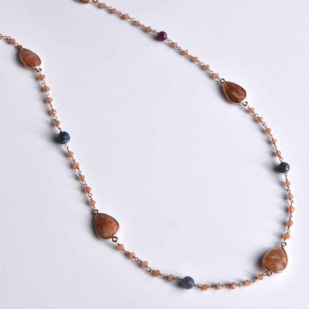 ラブラドラ バッグ 天然石 ロングネックレス R ディノス Paypayモール店 通販 Paypayモール 靴 アクセサリー ジュエリー