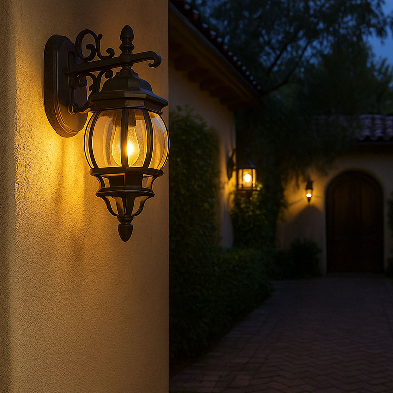 おしゃれなアンティークデザインのアウトドアライト 玄関照明 玄関