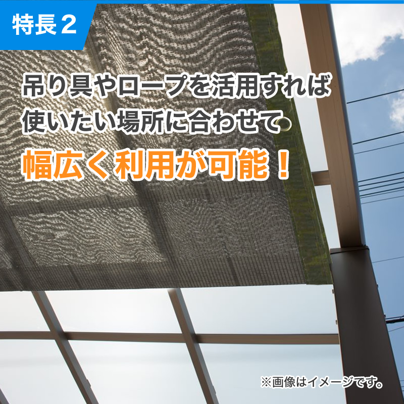 ダイオ 公式 ラッセル遮光網75TH 75％ サイズ 幅2m×長さ10m 黒