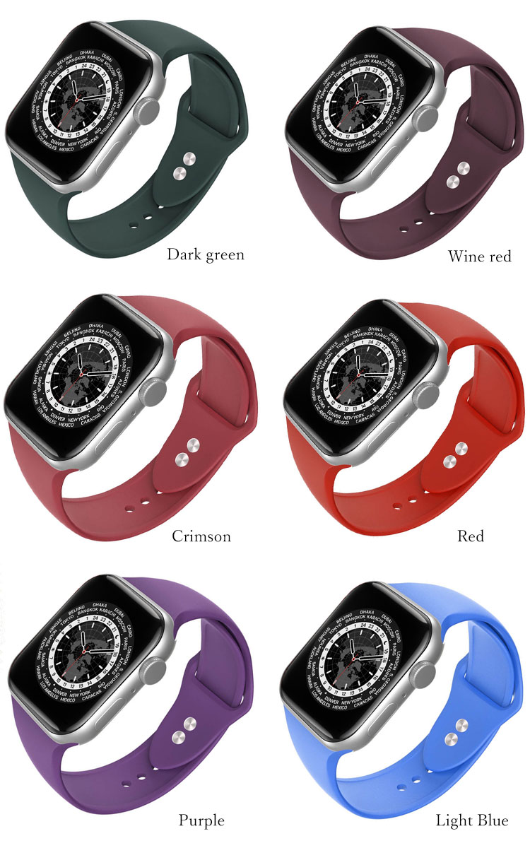 アップルウォッチ バンド シリコン スポーツ ラバーバンド apple watch