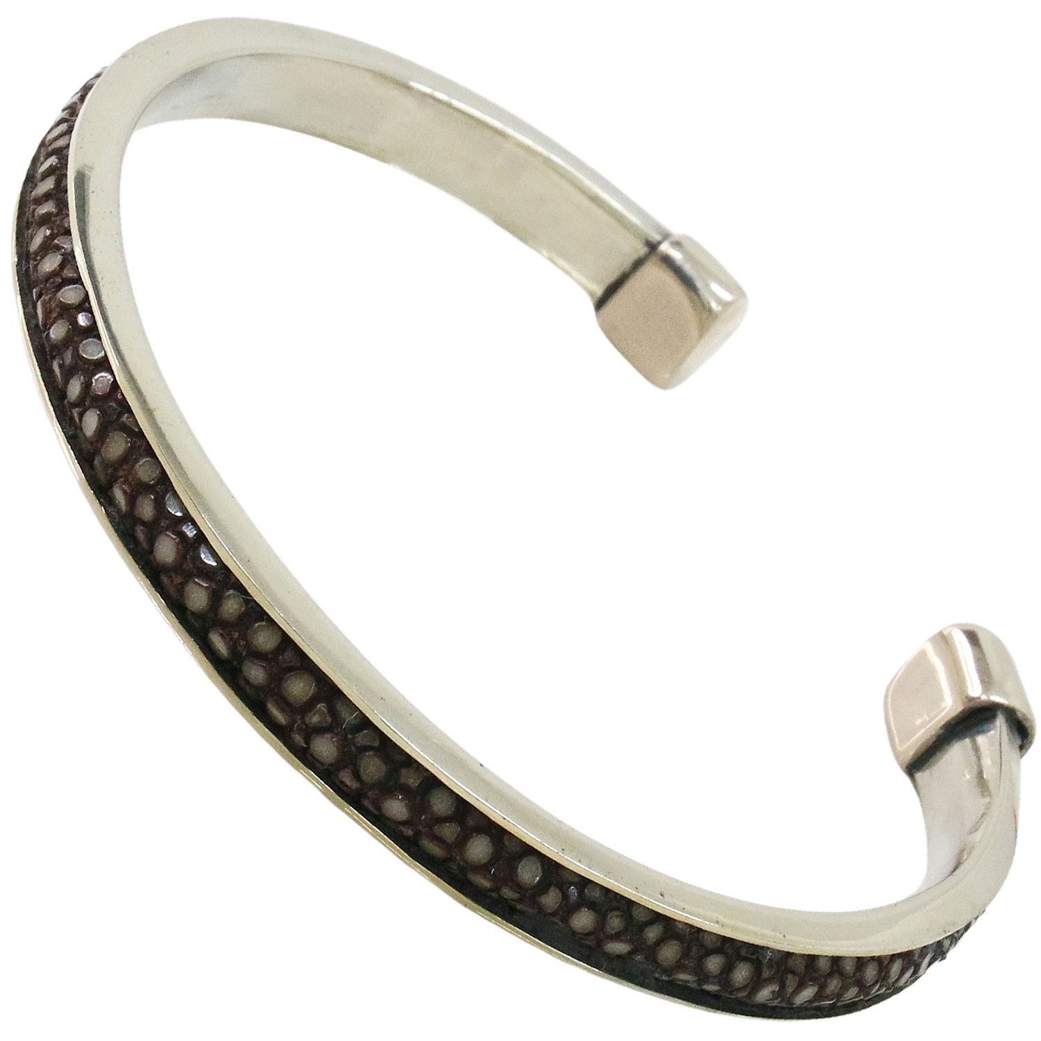 バングル シルバーアクセサリー ガルーシャ 鏡面 スティングレイ エイ