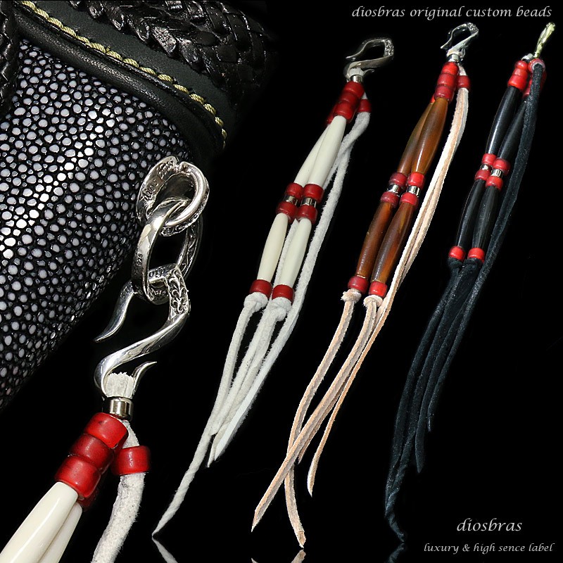 ウォレット ハンドメイド ビーズストラップ 携帯ストラップ ジョイント