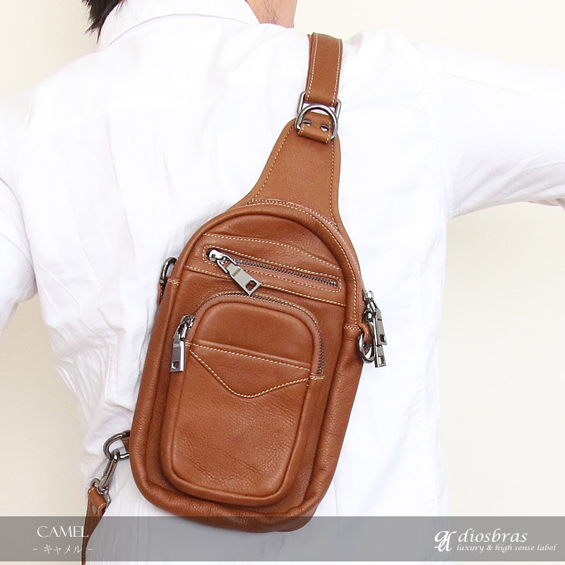 ボディバッグ メンズ 本革 レザー ワンショルダー ショルダーバッグ