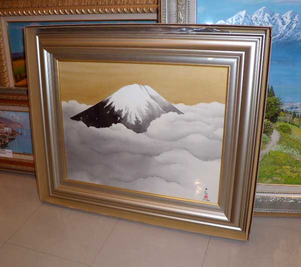 富士山 横山大観 リトグラフ 絵画 「霊峰富士」 海外向けにも 額サイズ55cm×68cm EDナンバー入り