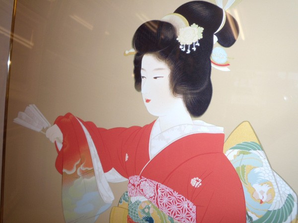上村松園 「序の舞」 シルクスクリーン版画（限定300部 版上落款