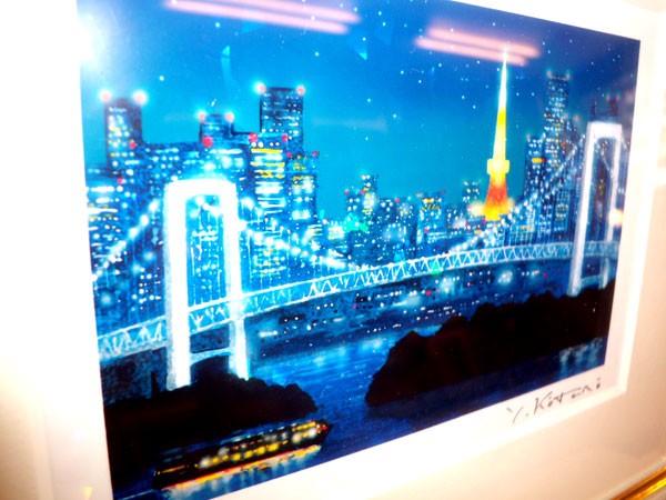 当社限定版画）東京タワーとレインボーブリッジ 吉岡浩太郎 クリスタル