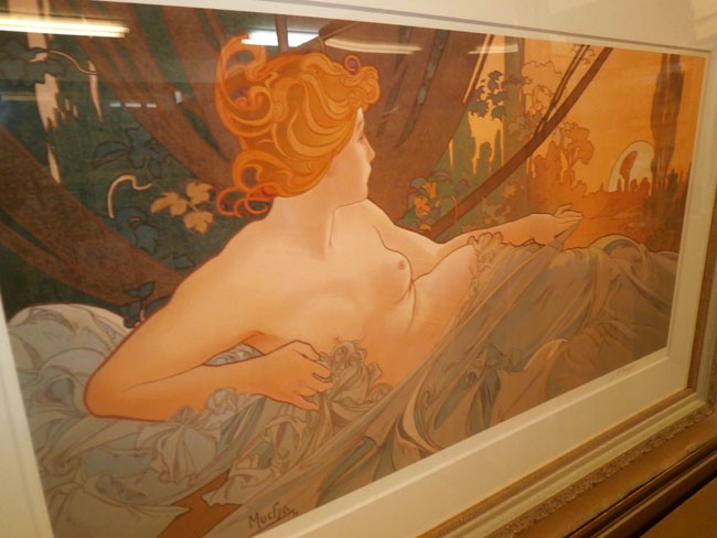 真作/ミュシャ[夜明け]シルクスクリーン(71/300)サインed有り/新品額装 ミュシャ 「夜明け」 絵画 シルクスクリーン版画 インテリア