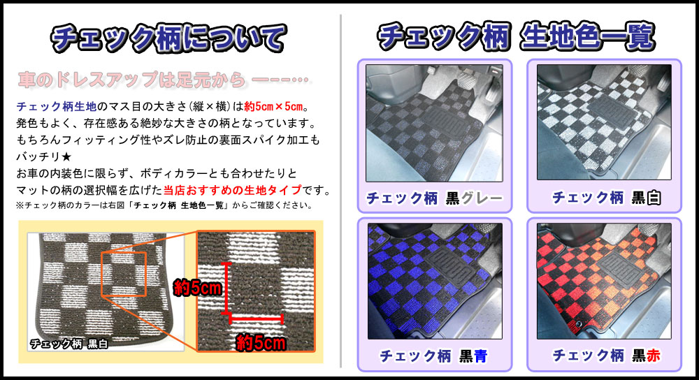 チェック柄詳細