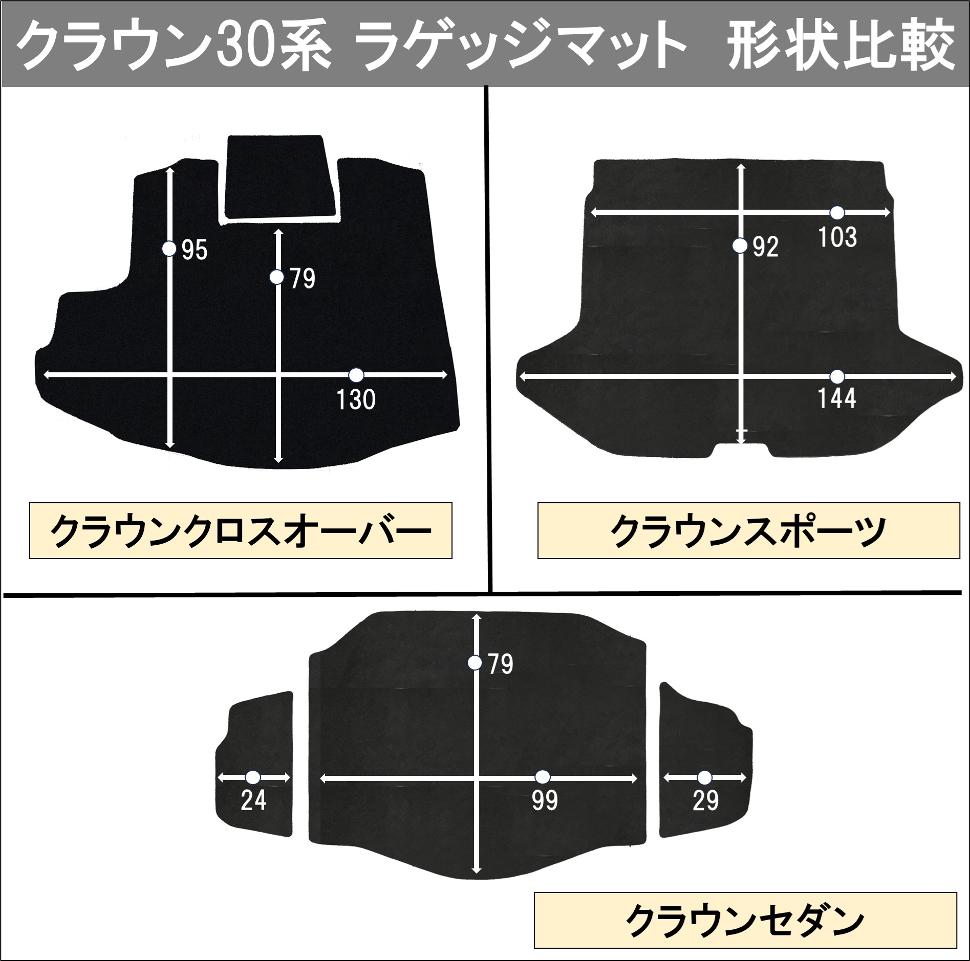クラウンクロスオーバー TZSH35 AZSH35 スポーツ AZSH36W AZSH37W 