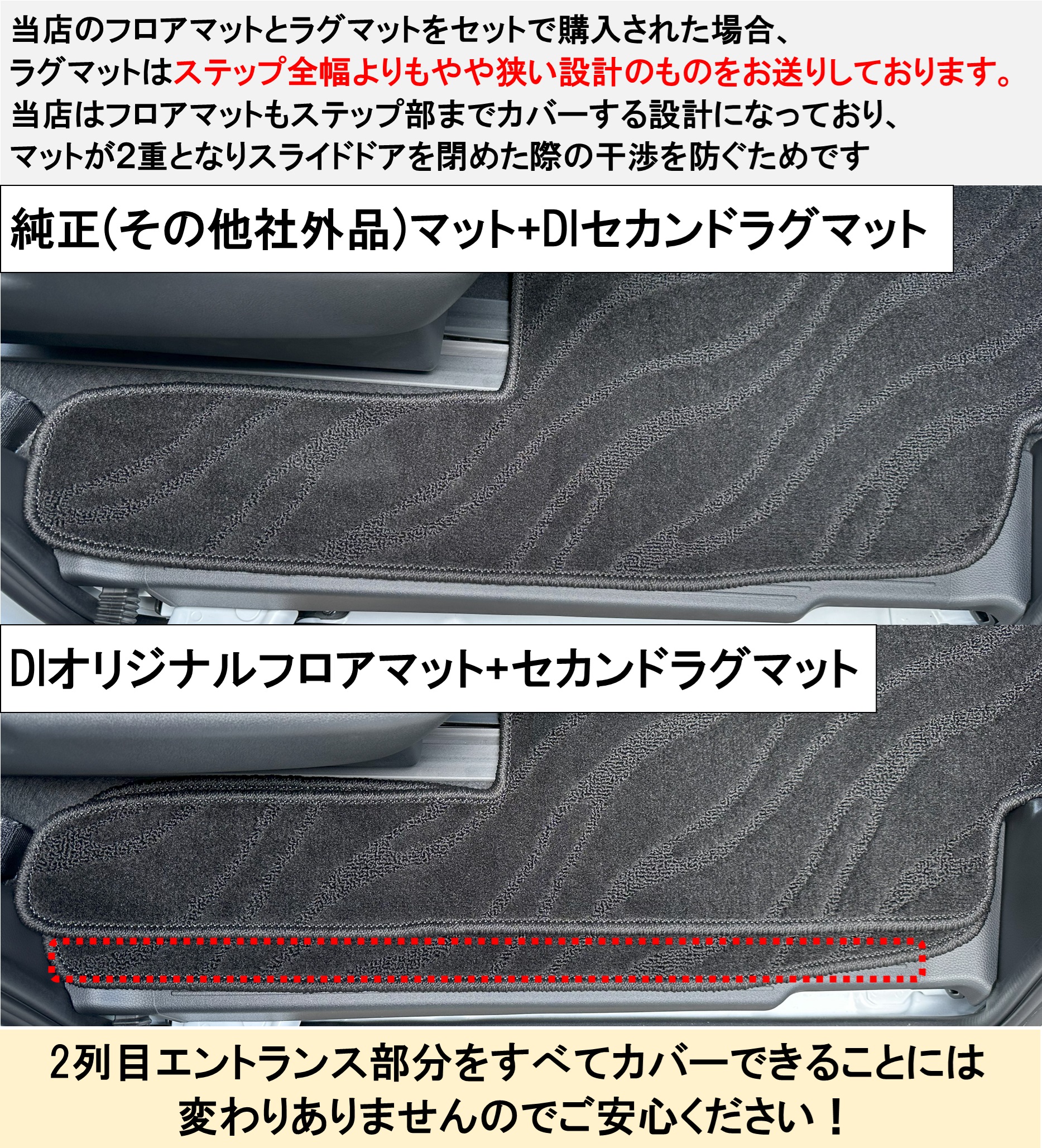 フリード ホンダ 新型 GT1 GT2 GT3 GT5 GT7 セカンドラグマット 2列目 
