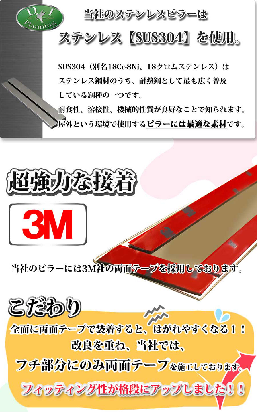 【新品未使用】ダイハツ ウェイク LA700S LA710S カーボンピラー バイザー有り用 ピラーカバー ガーニッシュ エアロパーツ カスタム ドレスアップパーツ　lqq4q diplanning_wake700-spillar-s