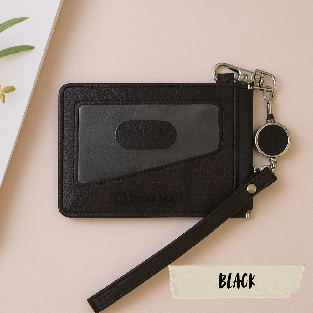 ストラップ付き 超お得！二つ折りカードケース 7枚収納 9色展開 ギフトBOX付 メンズ レディース 撥水レザー |  | 08