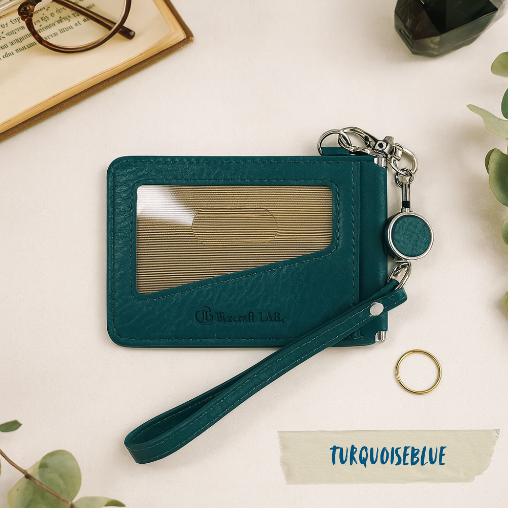 ストラップ付き 超お得！二つ折りカードケース 7枚収納 9色展開 ギフトBOX付 メンズ レディース 撥水レザー |  | 05