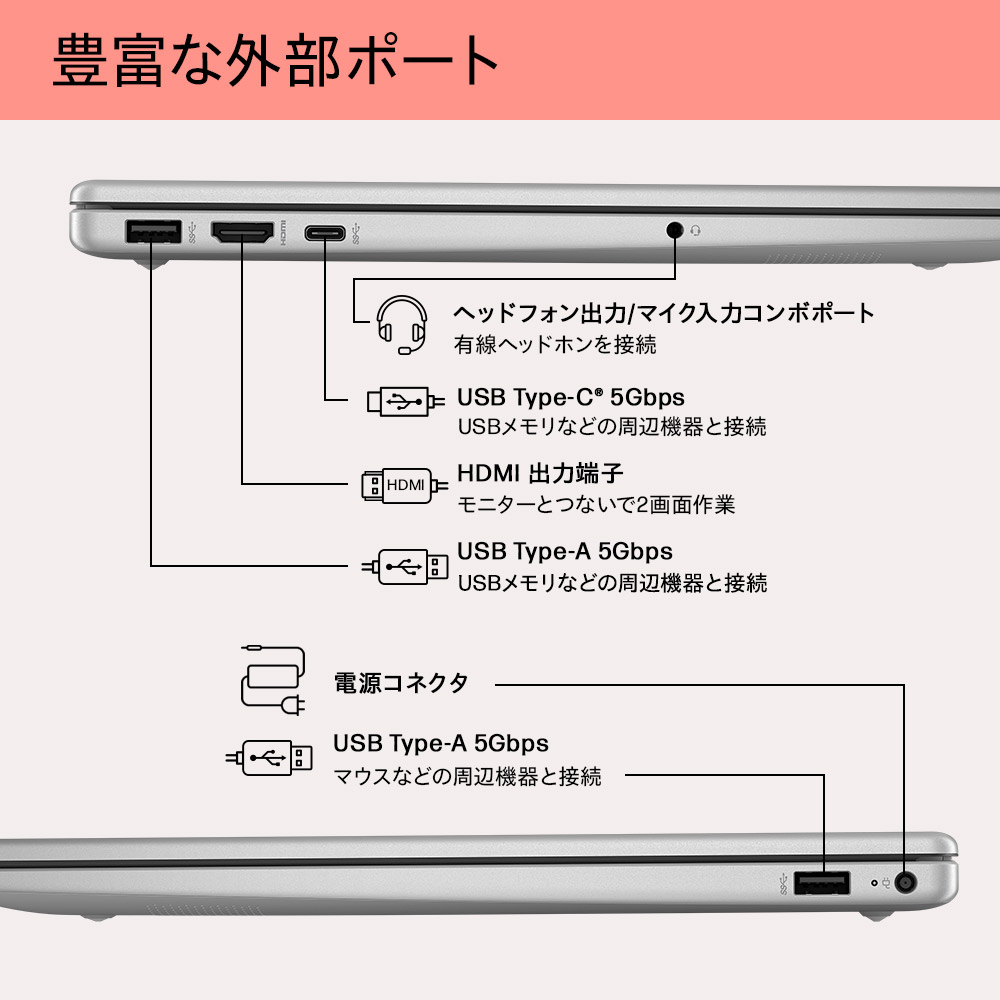 日本HP ノートパソコン 新品 HP 15-fc Ryzen5 16GBメモリ 512GB SSD Copilotキー搭載 指紋認証 15.6型ワイド  フルHD Windows11 Office付き (型番:D05XTPA-AAAB) : HP Directplus - 通販 -  Yahoo!ショッピング