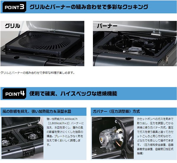 イワタニ グリル カセットガス テーブルトップBBQグリル CB-TBG