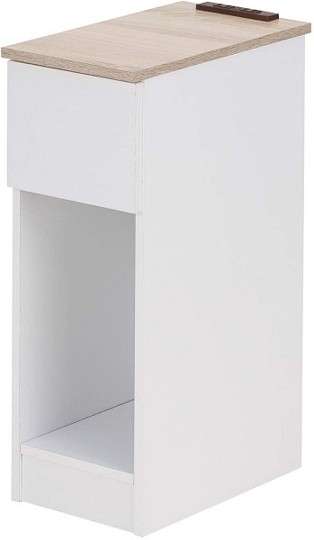 サイドテーブル 引き出し付き 収納付き コンセント付き おしゃれ 北欧