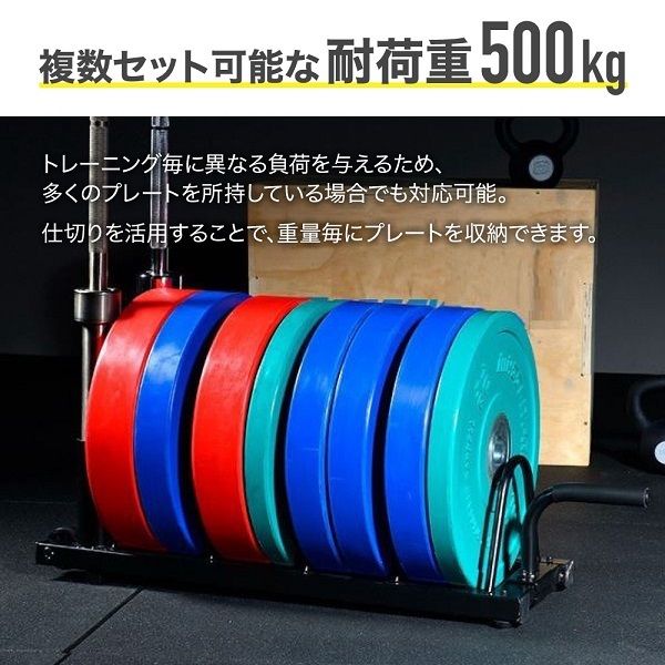 ダンベルラック ダンベル 収納 ラック 耐荷重500kg バーベルプレート