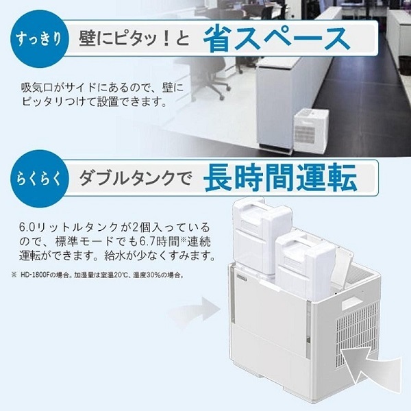 加湿器 ダイニチ HD-5020 卓上 おしゃれ ハイブリッド式 ホワイト 白