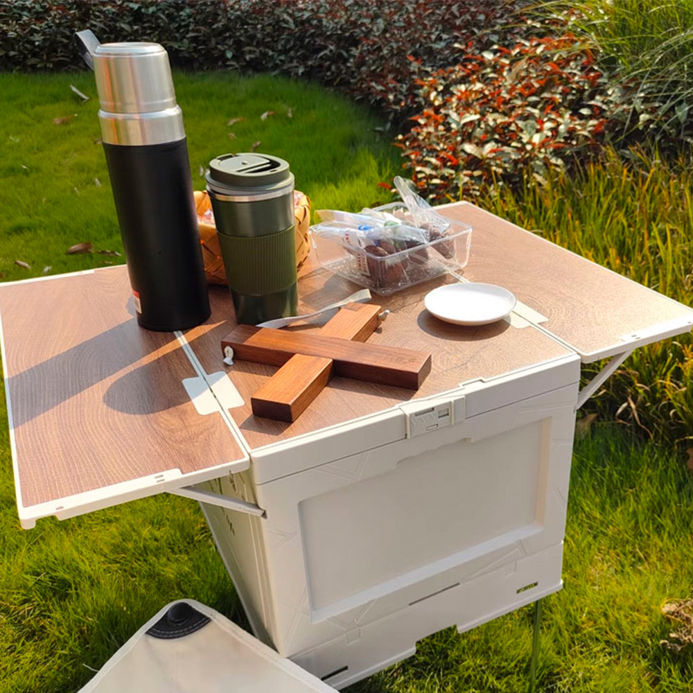 コンテナボックス 屋外 折りたたみ テーブル アウトドア 小型