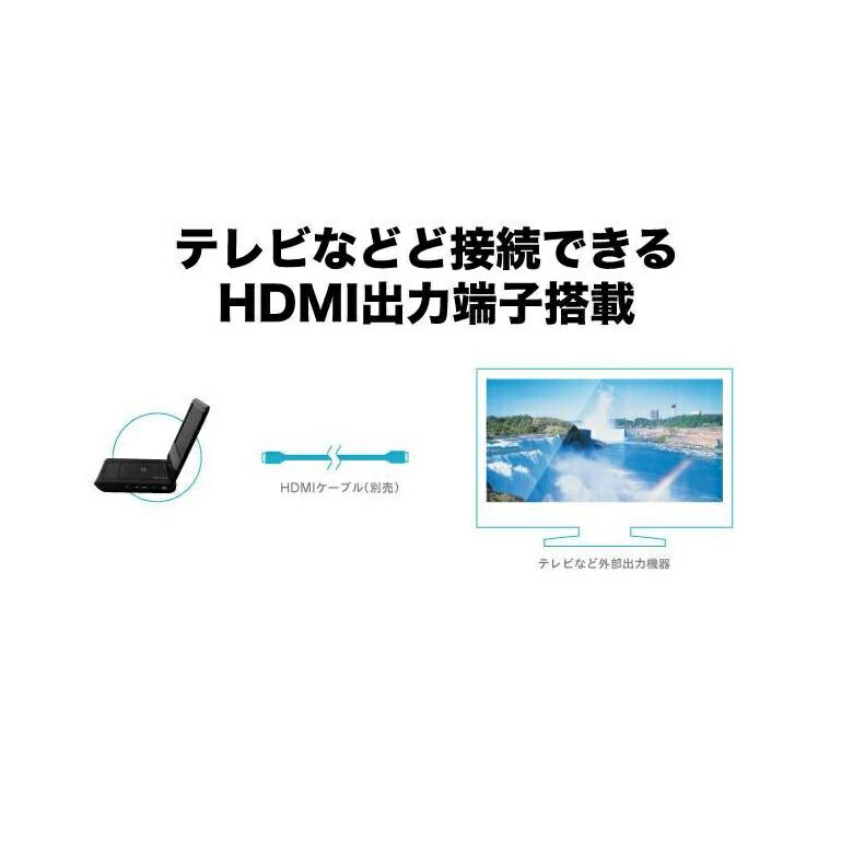 ポータブルブルーレイプレーヤー 10.1型ワイド液晶搭載 OLT-101BDP-BK